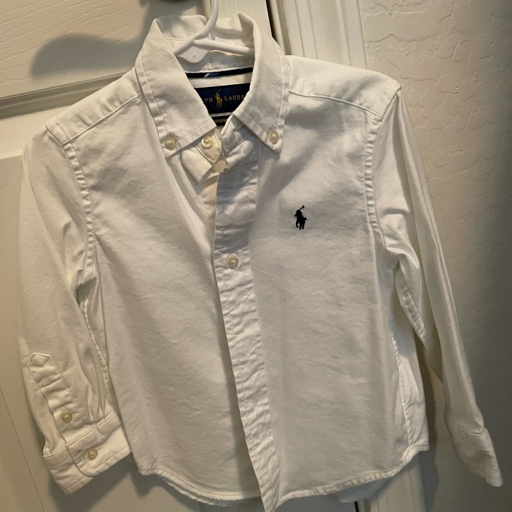 White Ralph Lauren shirt 2t